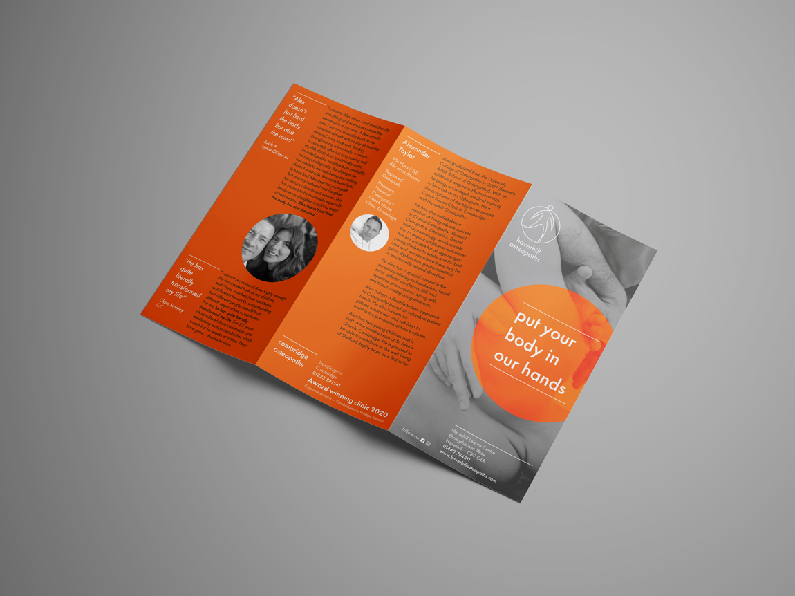 Cambridge Osteopaths leaflet